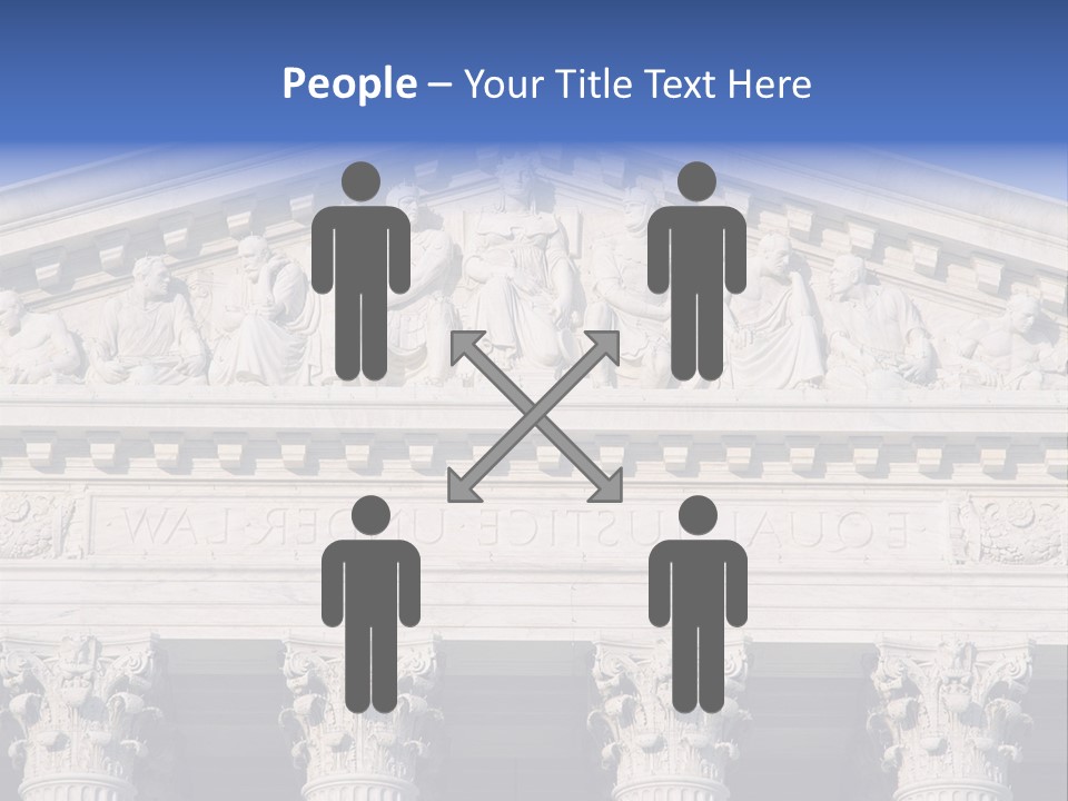 American Icon Supreme Equal Justice Under Law PowerPoint Template