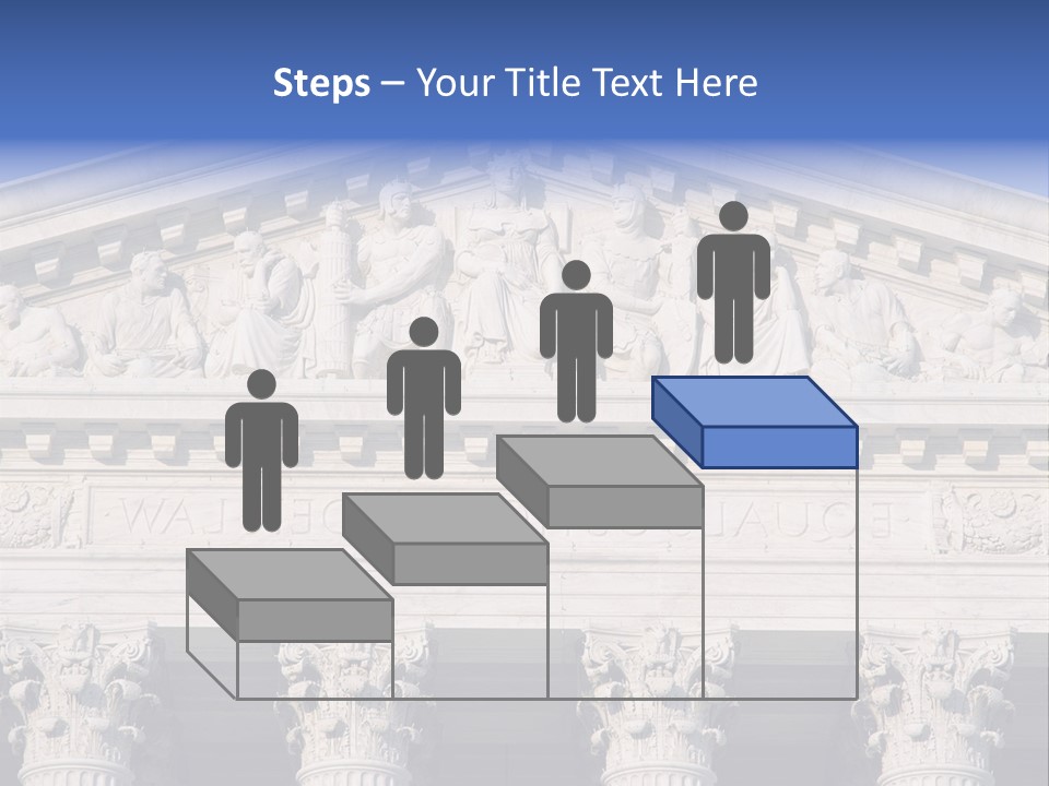 American Icon Supreme Equal Justice Under Law PowerPoint Template