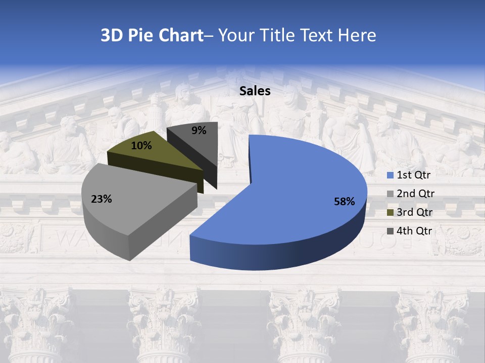 American Icon Supreme Equal Justice Under Law PowerPoint Template