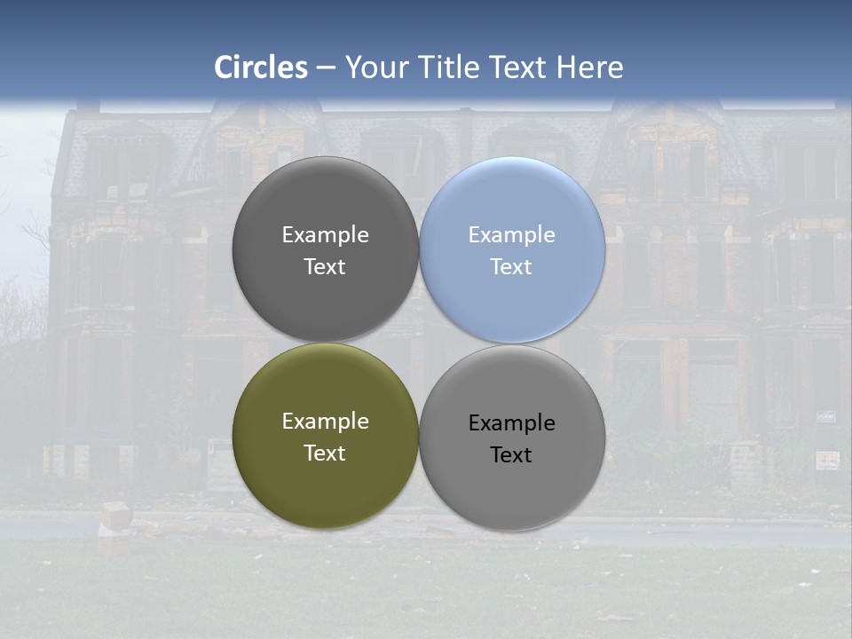 Haunted Aged Desolate PowerPoint Template