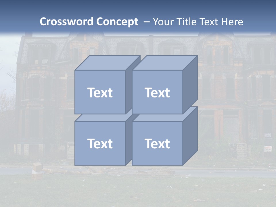 Haunted Aged Desolate PowerPoint Template
