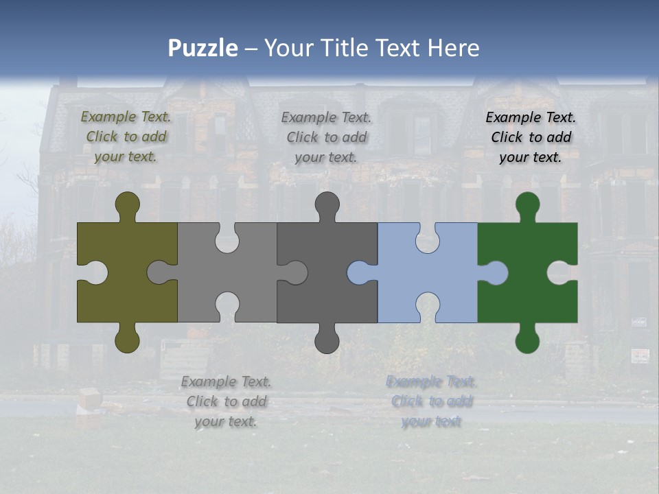 Haunted Aged Desolate PowerPoint Template