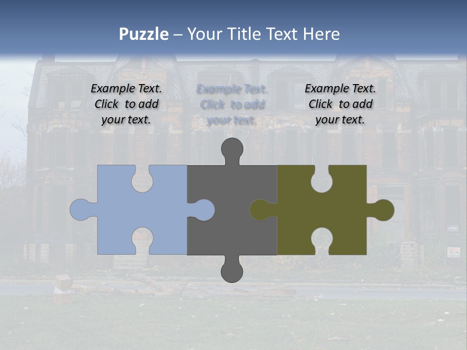 Haunted Aged Desolate PowerPoint Template
