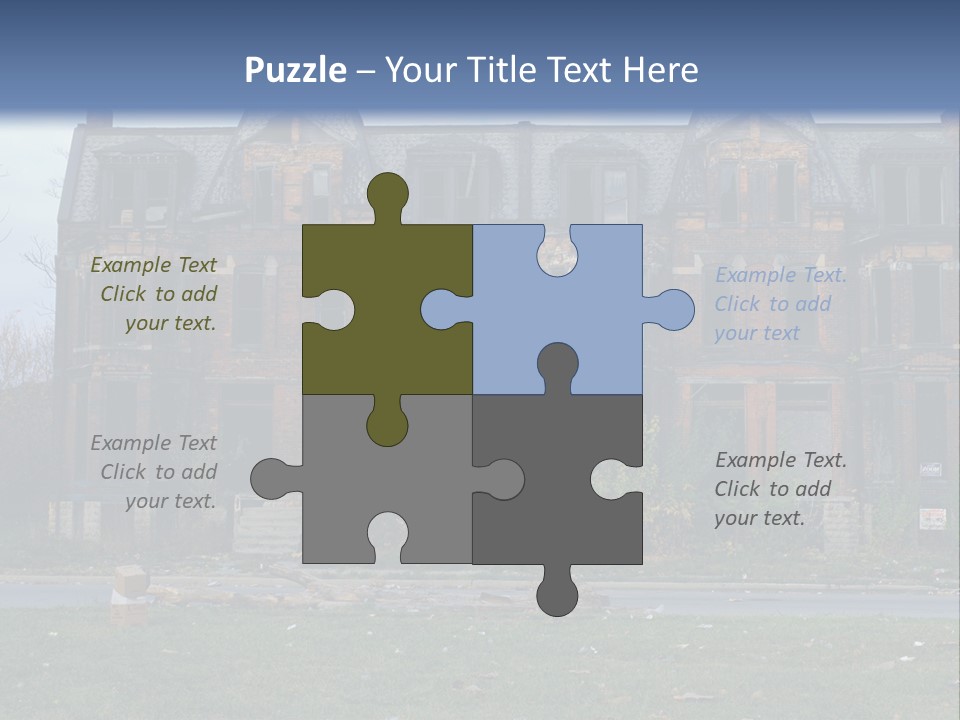 Haunted Aged Desolate PowerPoint Template