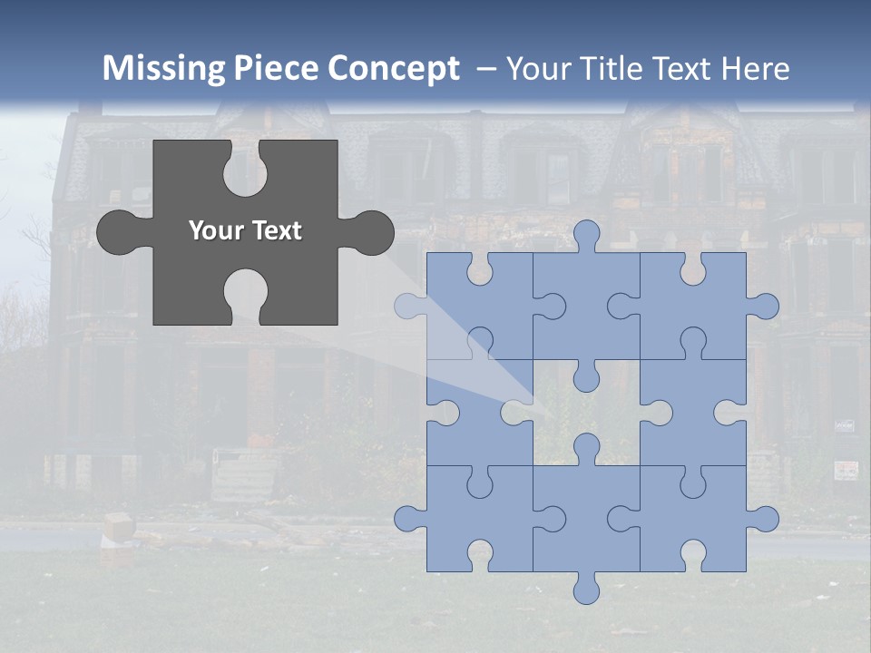 Haunted Aged Desolate PowerPoint Template