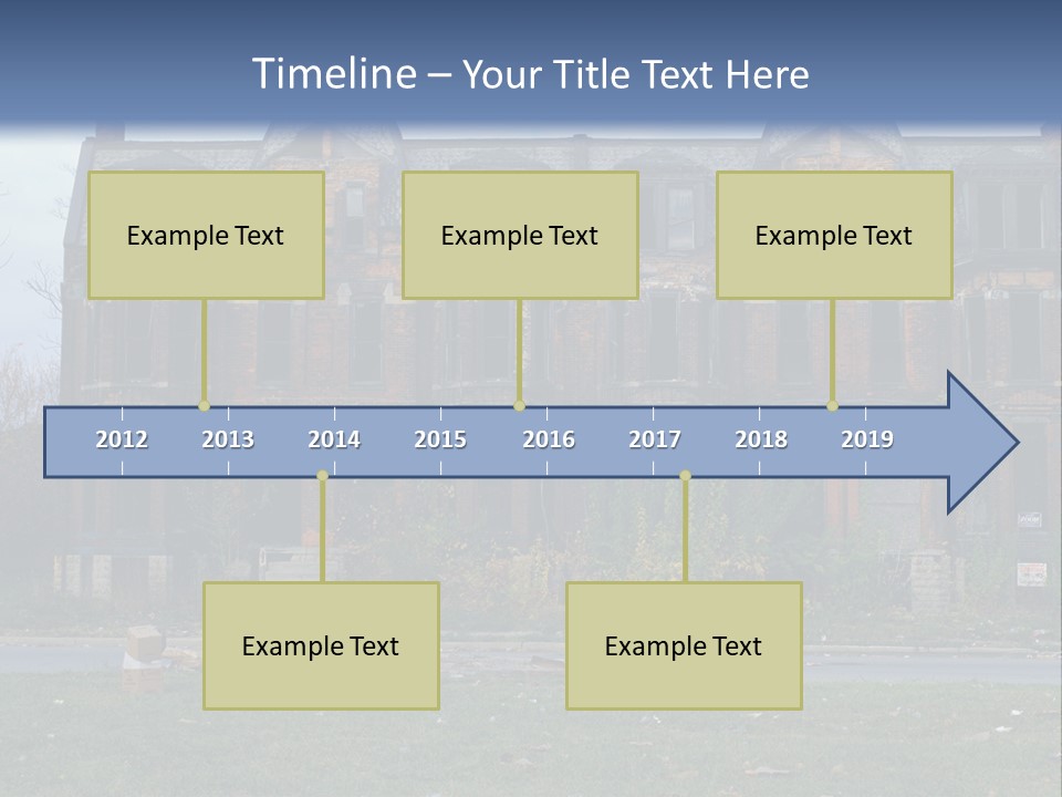 Haunted Aged Desolate PowerPoint Template
