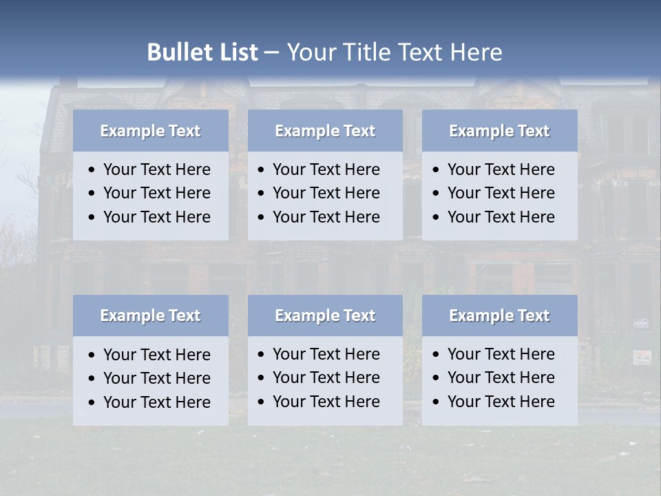 Haunted Aged Desolate PowerPoint Template