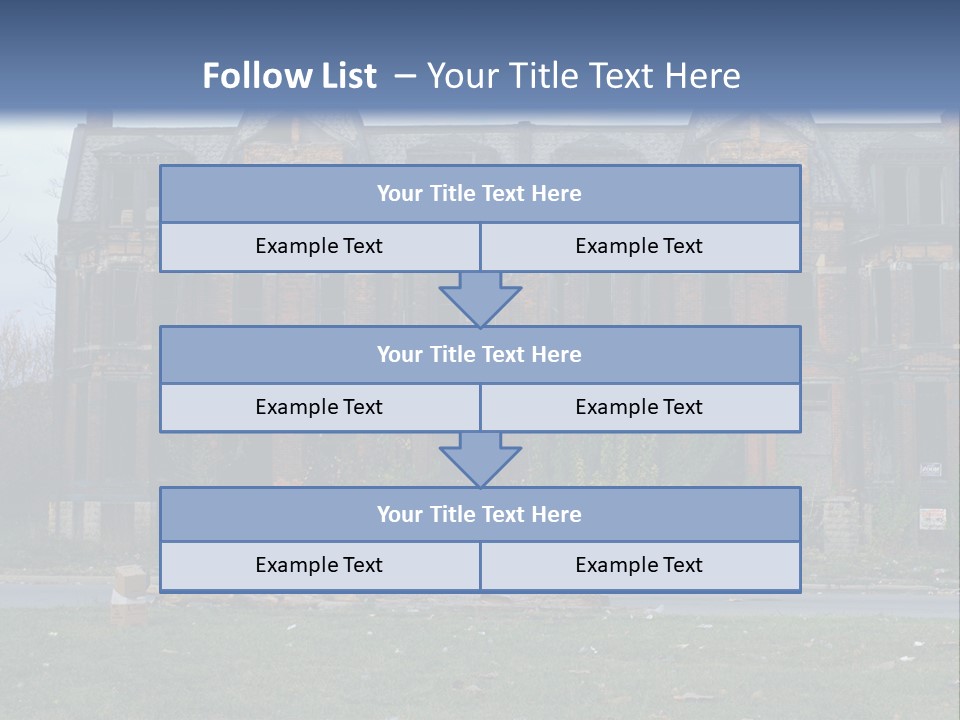 Haunted Aged Desolate PowerPoint Template