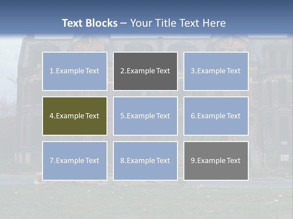 Haunted Aged Desolate PowerPoint Template
