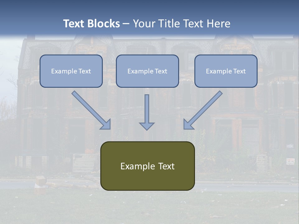 Haunted Aged Desolate PowerPoint Template