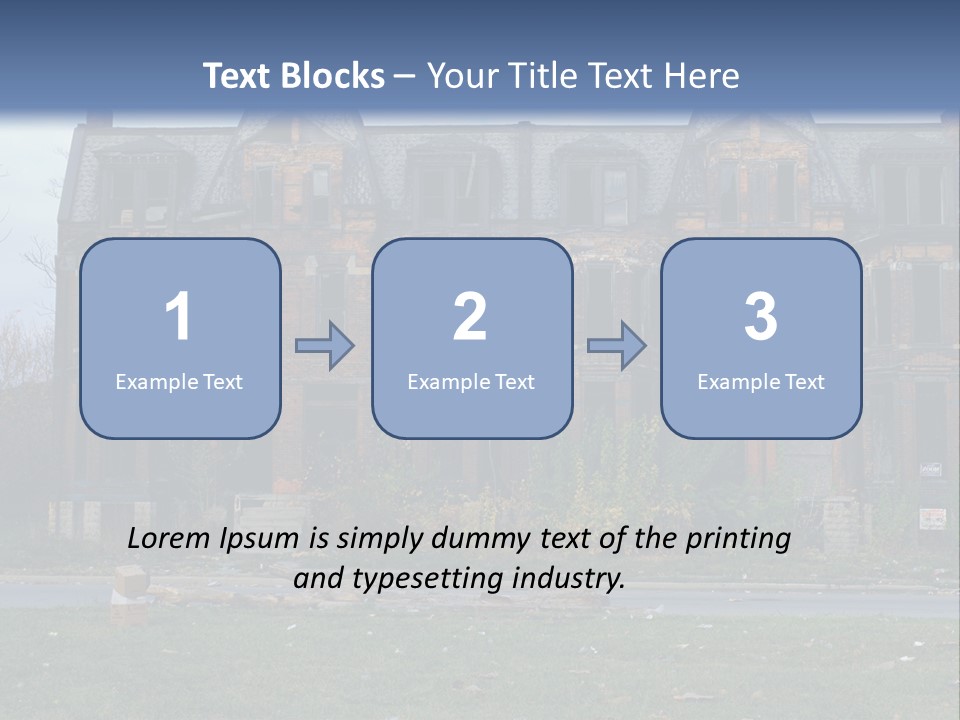 Haunted Aged Desolate PowerPoint Template