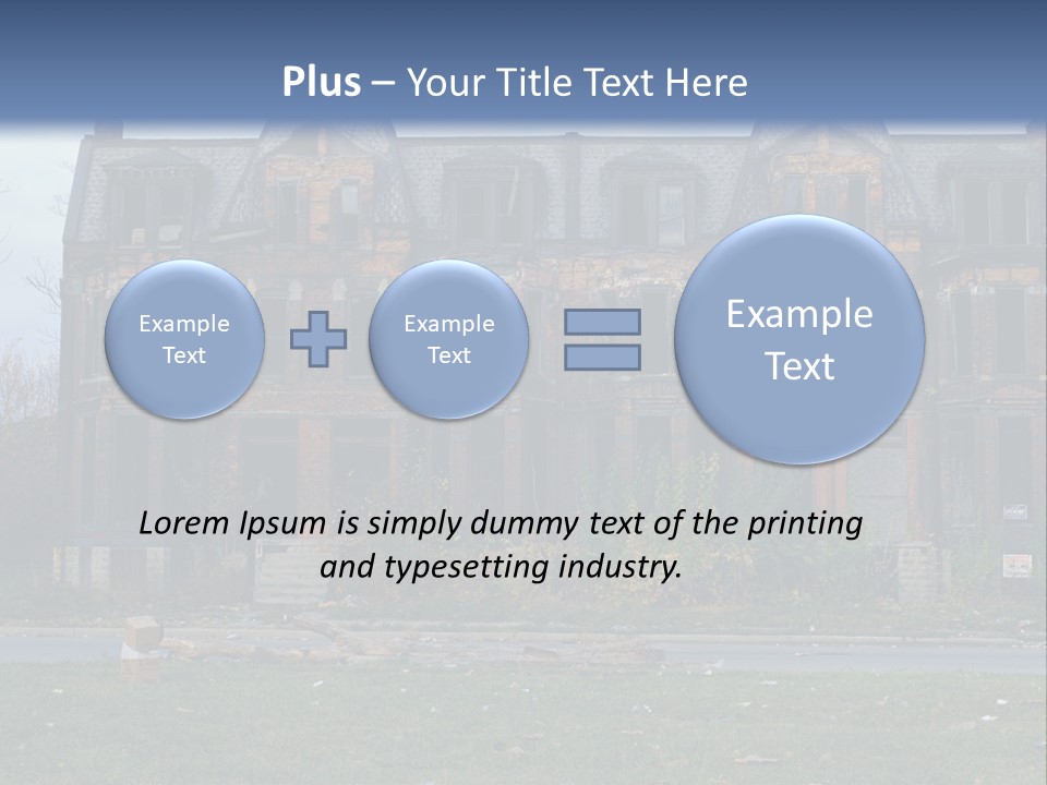 Haunted Aged Desolate PowerPoint Template