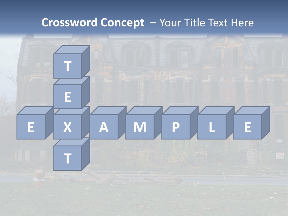 Haunted Aged Desolate PowerPoint Template