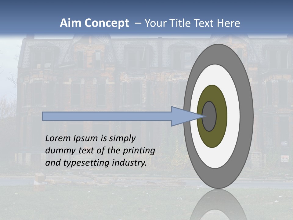 Haunted Aged Desolate PowerPoint Template