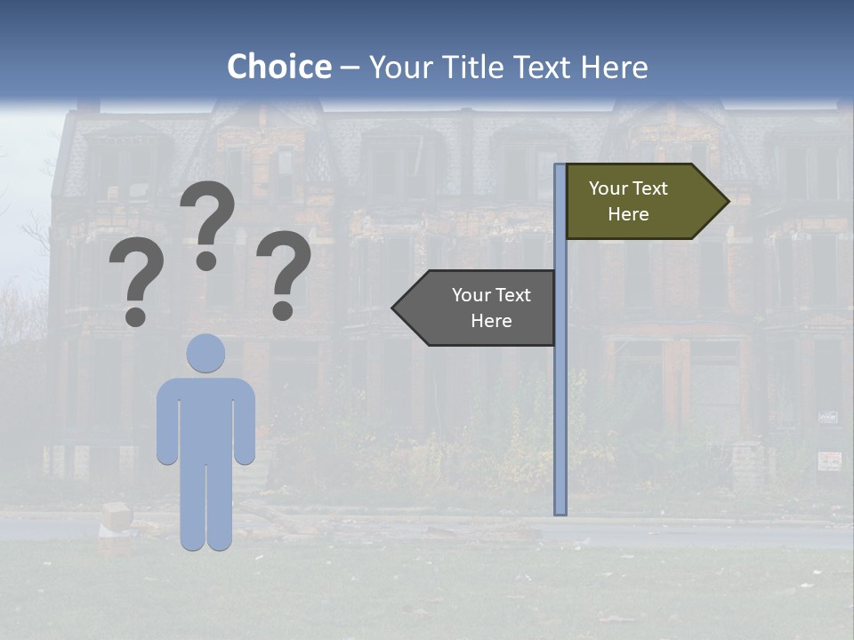 Haunted Aged Desolate PowerPoint Template