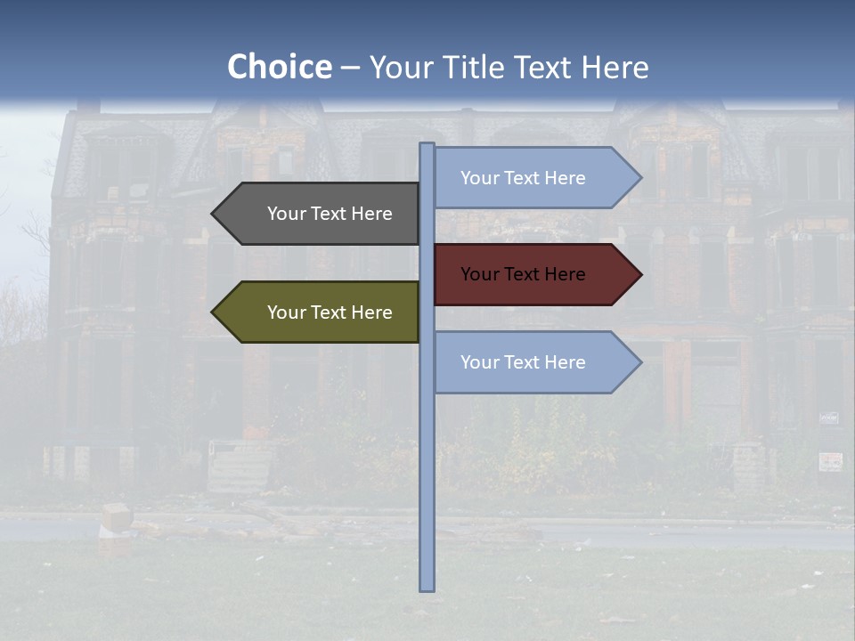 Haunted Aged Desolate PowerPoint Template