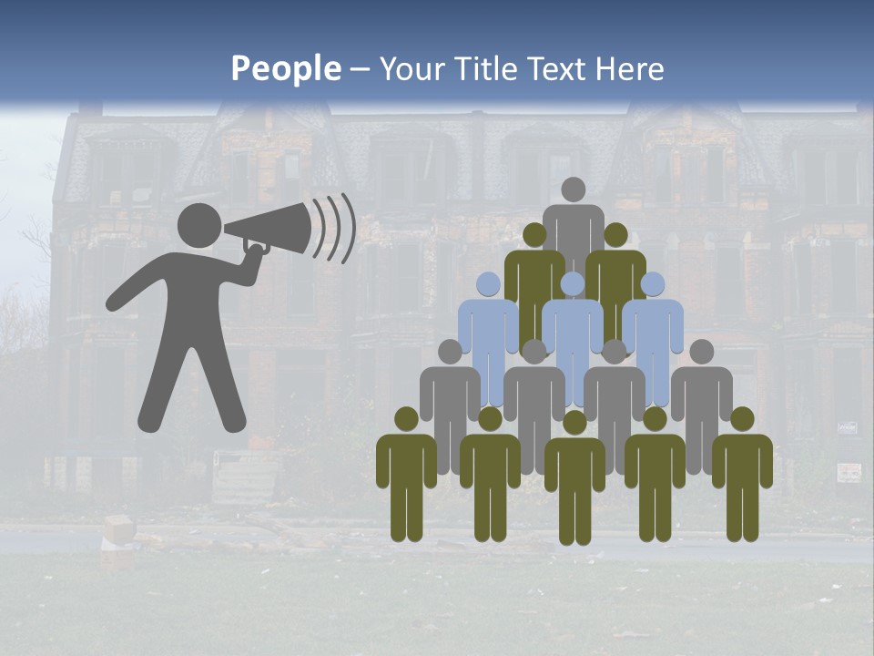 Haunted Aged Desolate PowerPoint Template