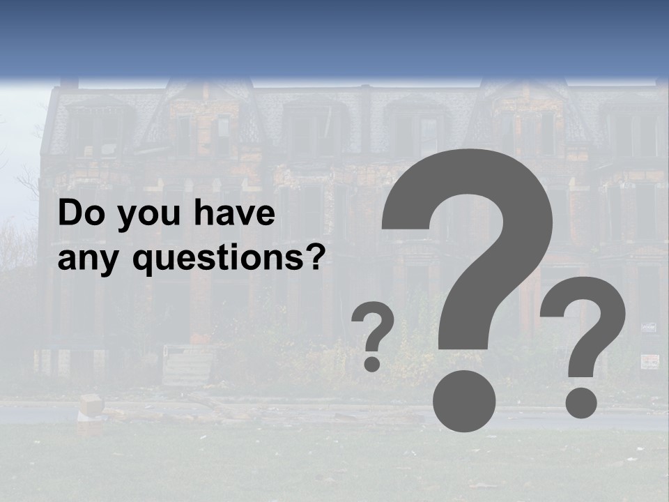 Haunted Aged Desolate PowerPoint Template