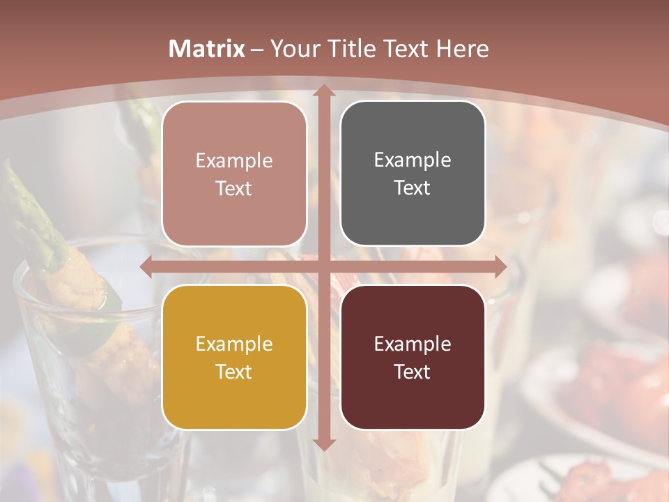 Vegetables Shrimp Lunch PowerPoint Template