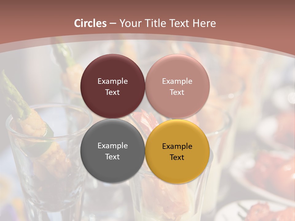 Vegetables Shrimp Lunch PowerPoint Template