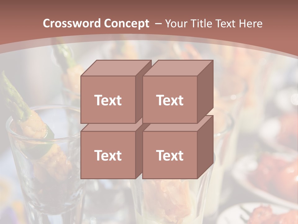 Vegetables Shrimp Lunch PowerPoint Template