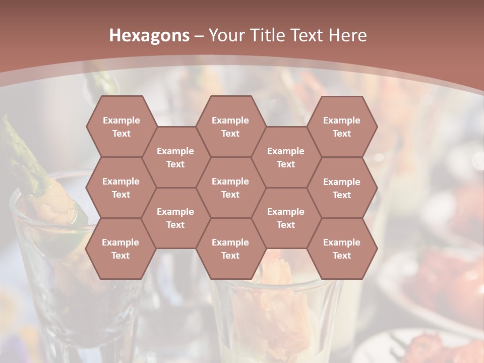 Vegetables Shrimp Lunch PowerPoint Template