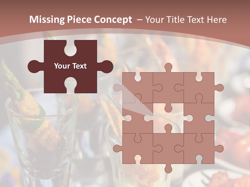 Vegetables Shrimp Lunch PowerPoint Template