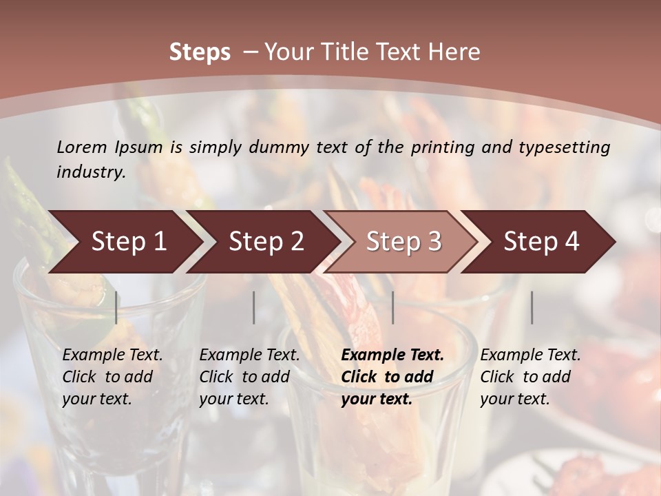 Vegetables Shrimp Lunch PowerPoint Template