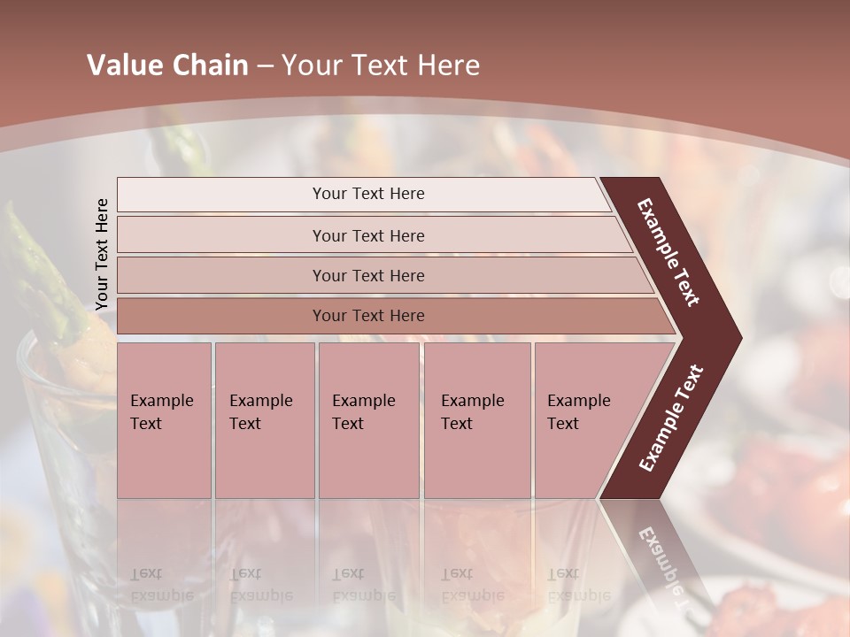 Vegetables Shrimp Lunch PowerPoint Template