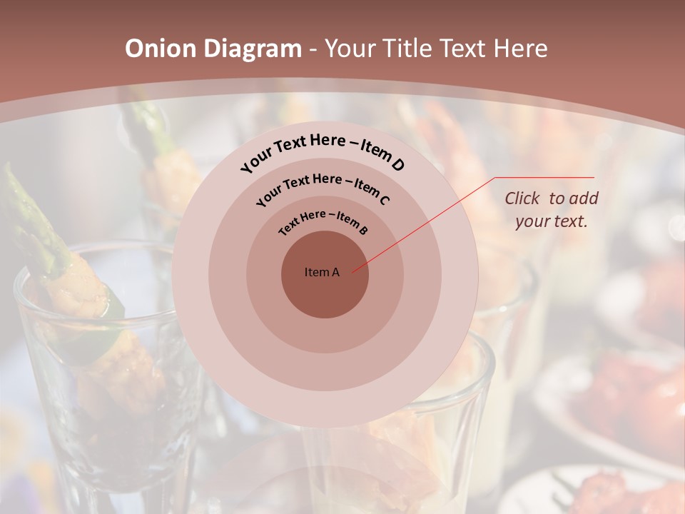 Vegetables Shrimp Lunch PowerPoint Template