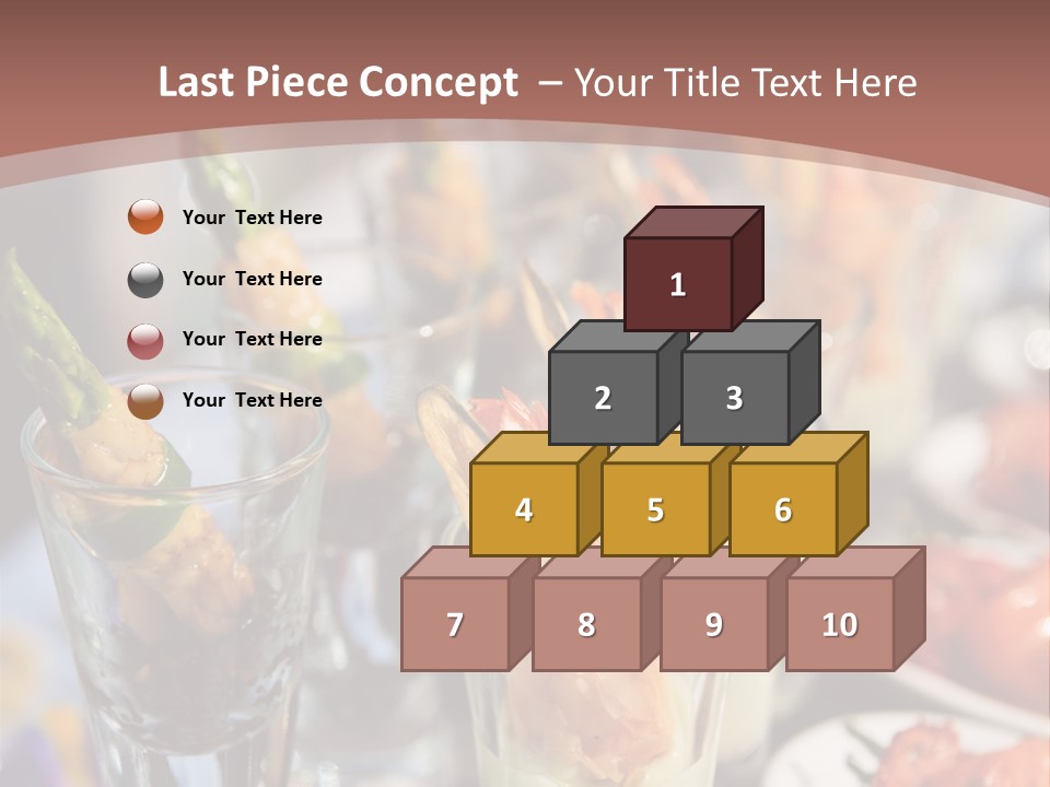 Vegetables Shrimp Lunch PowerPoint Template