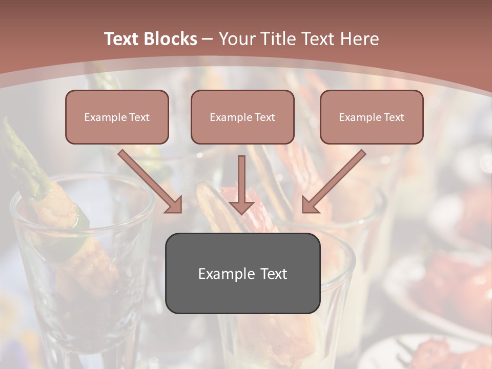 Vegetables Shrimp Lunch PowerPoint Template