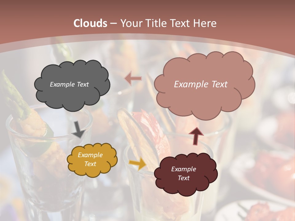 Vegetables Shrimp Lunch PowerPoint Template