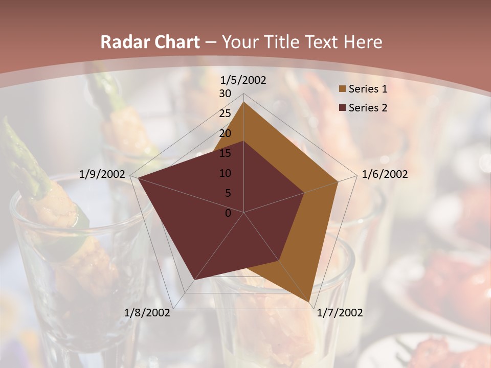 Vegetables Shrimp Lunch PowerPoint Template