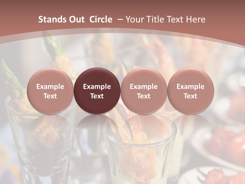 Vegetables Shrimp Lunch PowerPoint Template