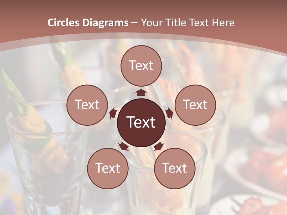 Vegetables Shrimp Lunch PowerPoint Template