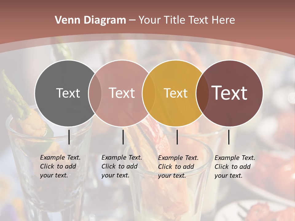 Vegetables Shrimp Lunch PowerPoint Template