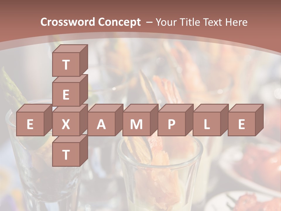 Vegetables Shrimp Lunch PowerPoint Template