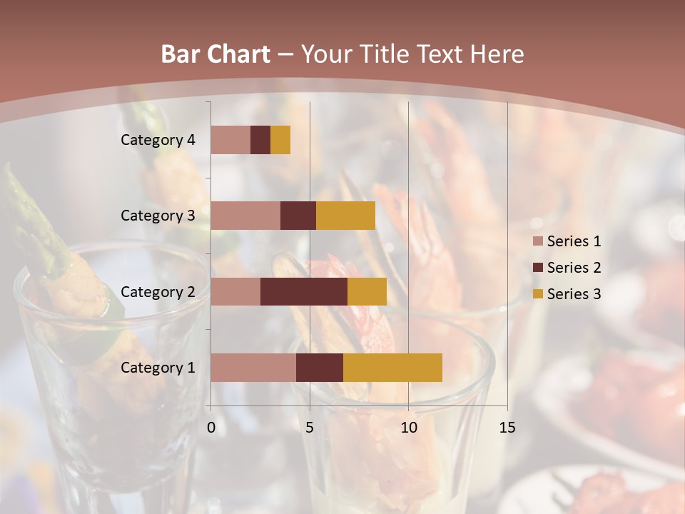 Vegetables Shrimp Lunch PowerPoint Template