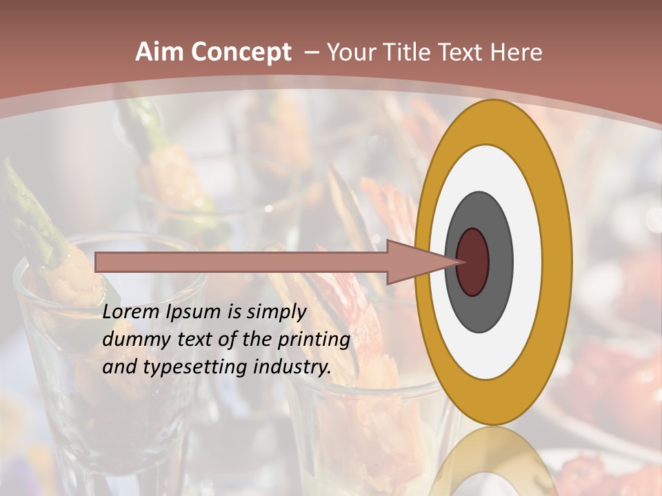 Vegetables Shrimp Lunch PowerPoint Template