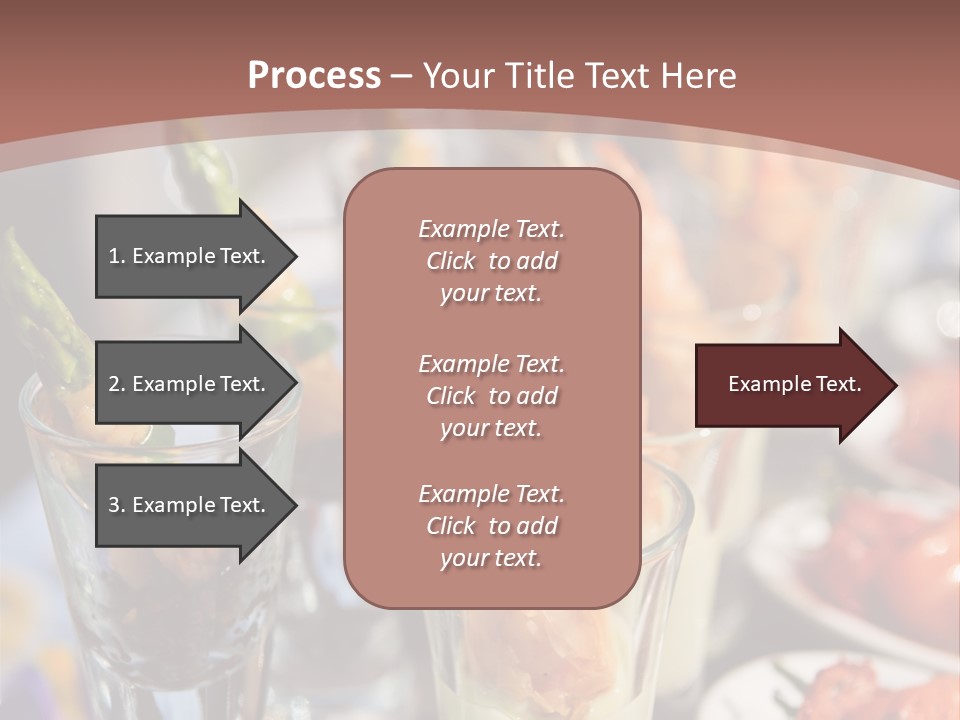 Vegetables Shrimp Lunch PowerPoint Template