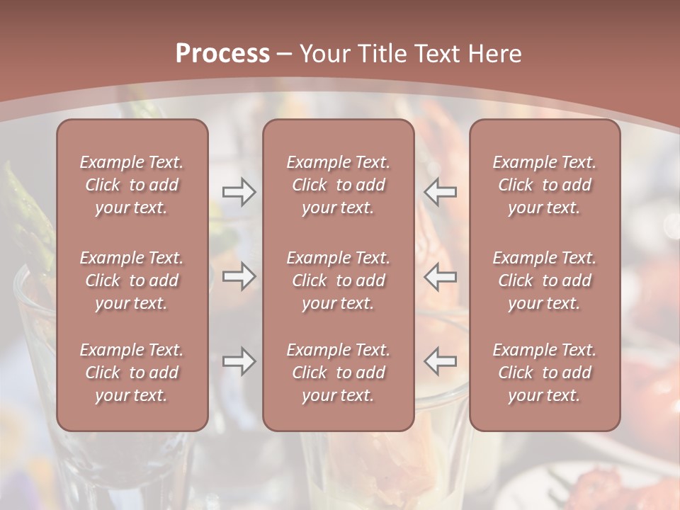 Vegetables Shrimp Lunch PowerPoint Template