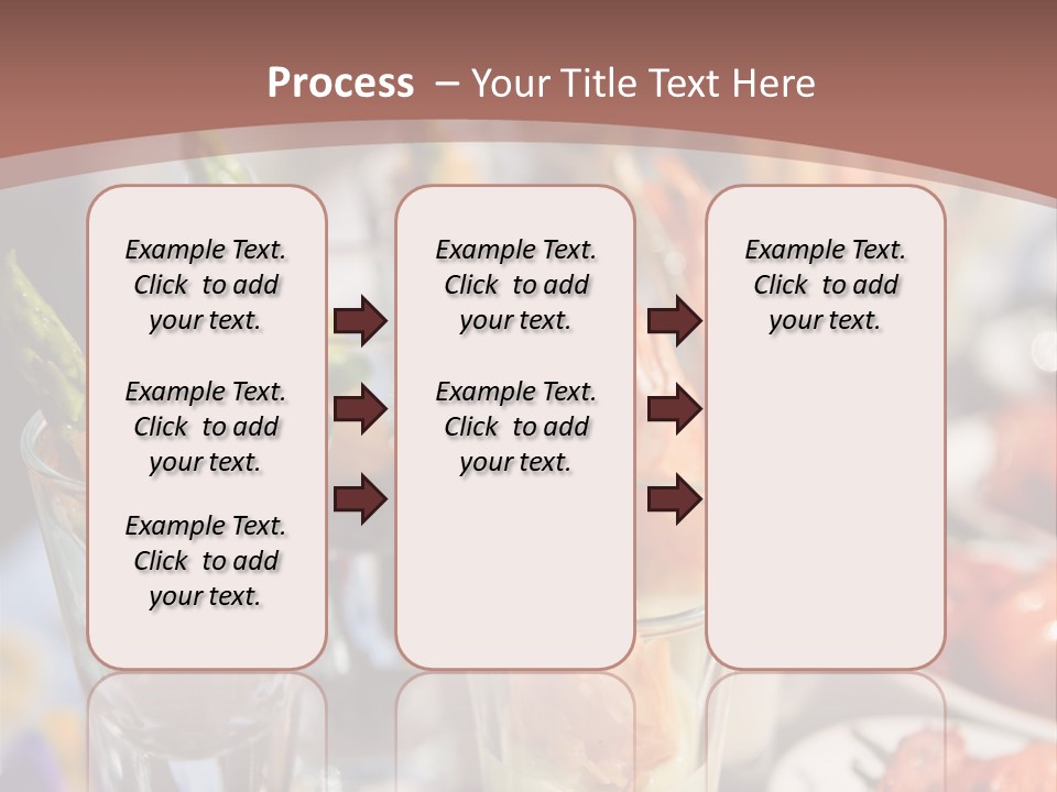 Vegetables Shrimp Lunch PowerPoint Template