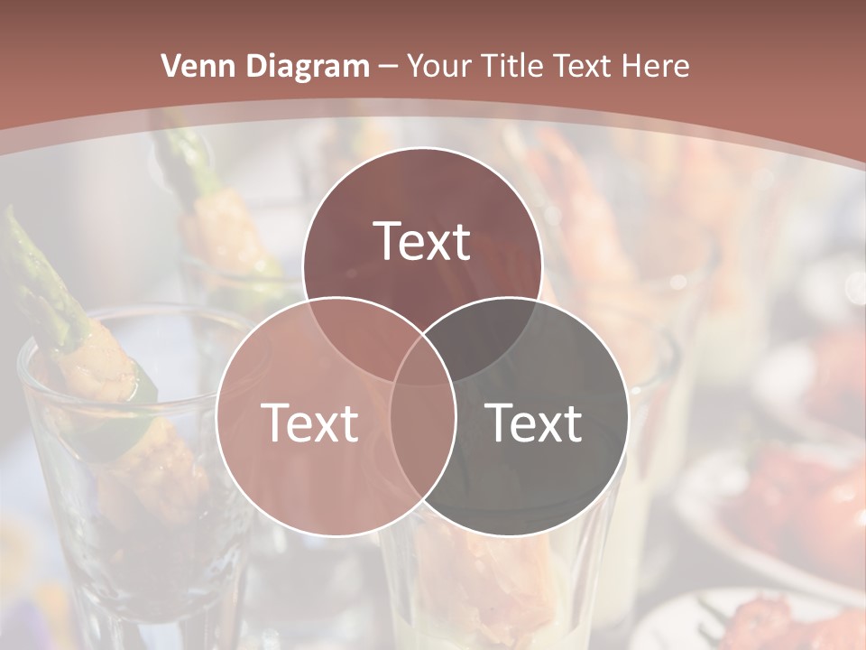 Vegetables Shrimp Lunch PowerPoint Template