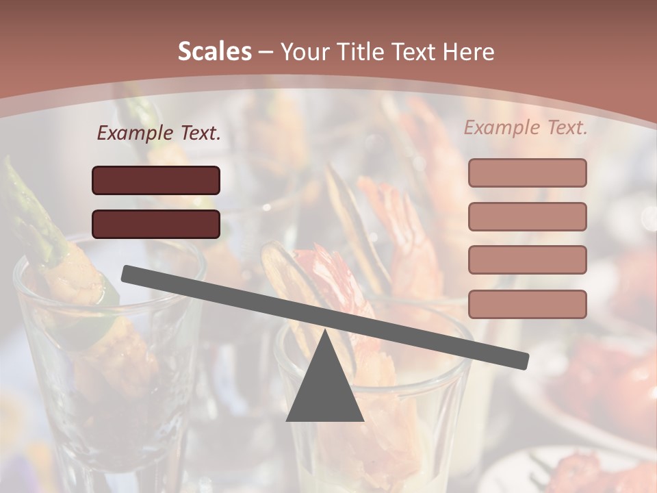 Vegetables Shrimp Lunch PowerPoint Template