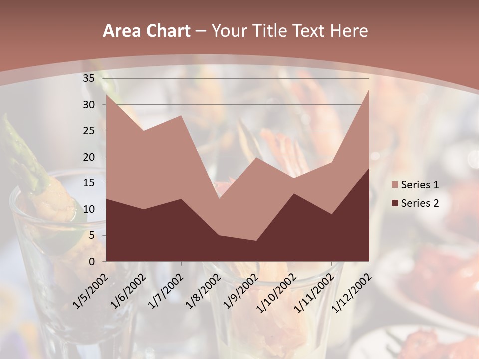 Vegetables Shrimp Lunch PowerPoint Template