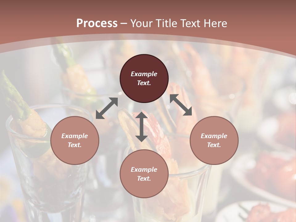 Vegetables Shrimp Lunch PowerPoint Template