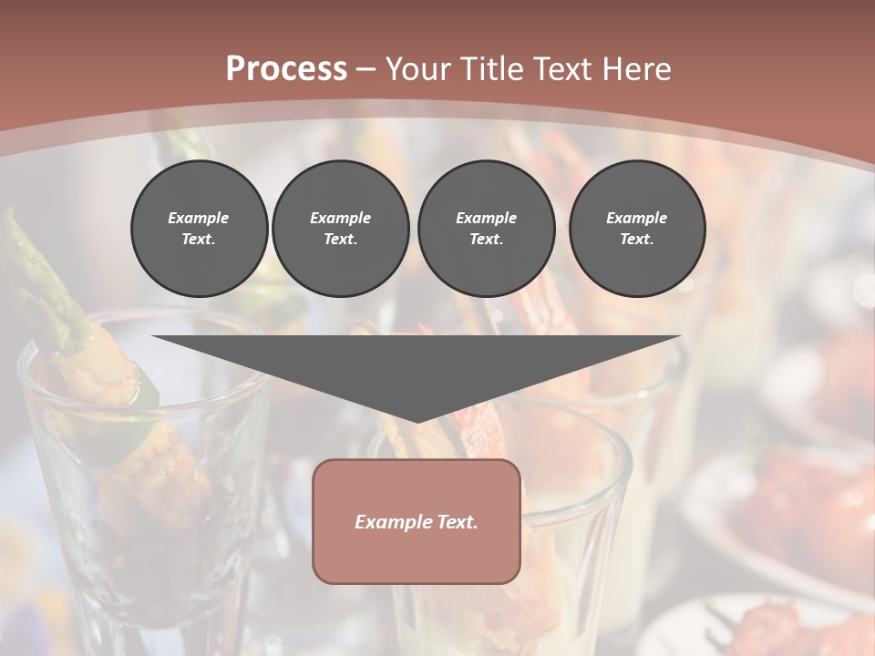 Vegetables Shrimp Lunch PowerPoint Template