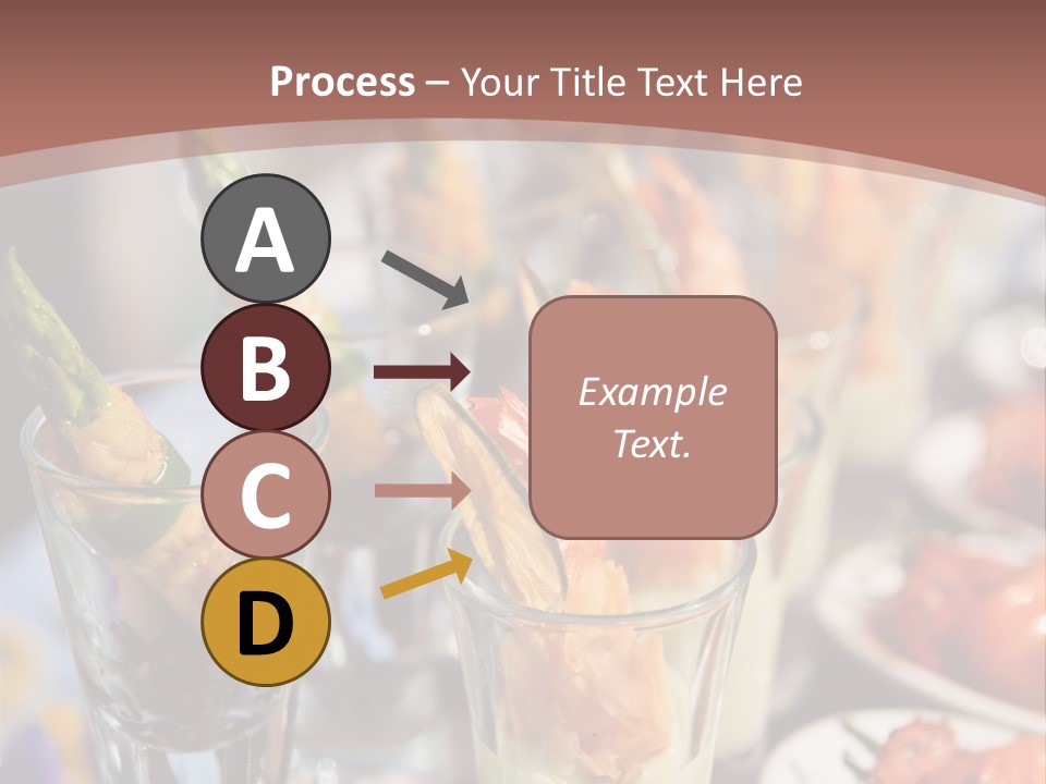 Vegetables Shrimp Lunch PowerPoint Template