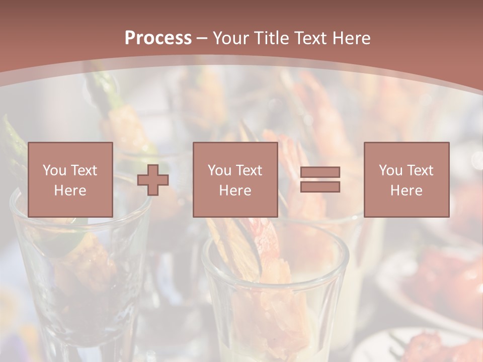 Vegetables Shrimp Lunch PowerPoint Template